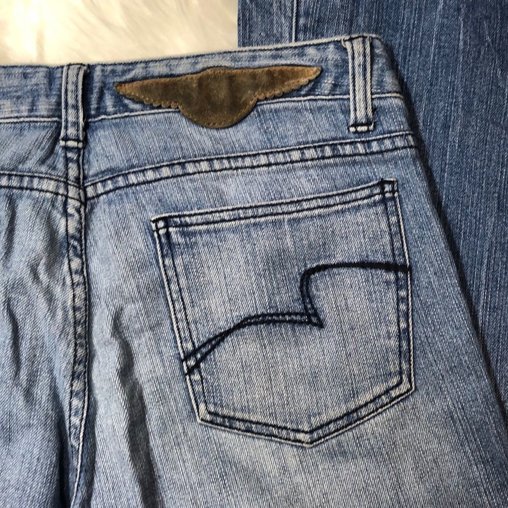 BCBGMaxAzria Distressed Claire Boot Cut Jeans 8 - Picture 12 of 16